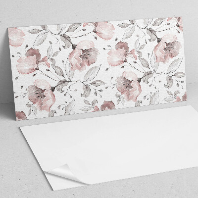Vinylový nástěnný panel Květinový vzor akvarel