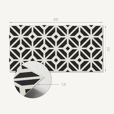 Vinylový nástěnný panel Geometrický vzor s kosočtverci