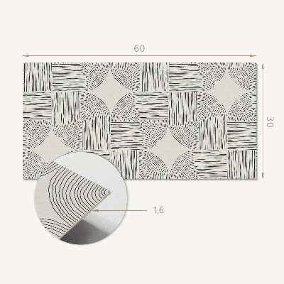 Dekorační panel na zeď Geometrické čáry v rozložení