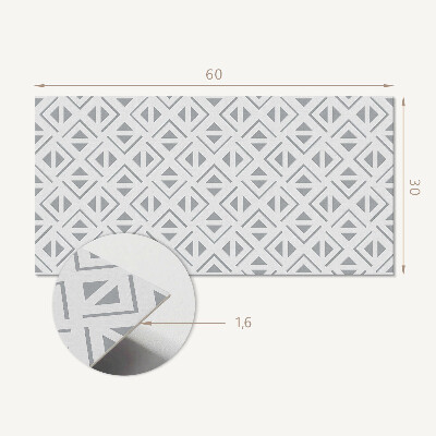 Samolepící obkladový panel Geometrie ve čtvercích