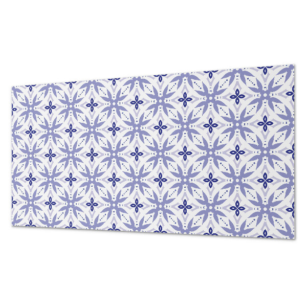 Samolepící obkladový panel Geometrický vzor s květinami