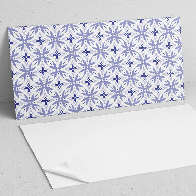 Samolepící obkladový panel Geometrický vzor s květinami