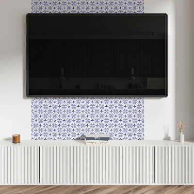 Samolepící obkladový panel Geometrický vzor s květinami
