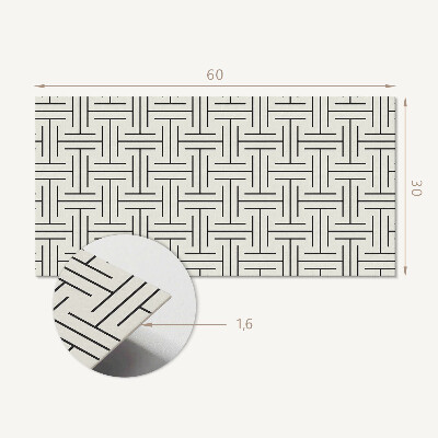 Vinylový nástěnný panel Geometrický kostkovaný vzor