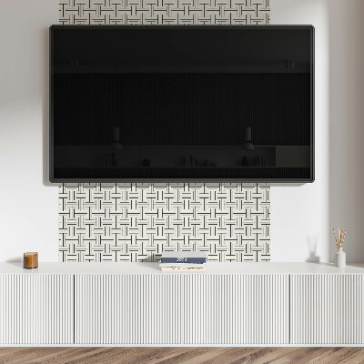 Vinylový nástěnný panel Geometrický kostkovaný vzor