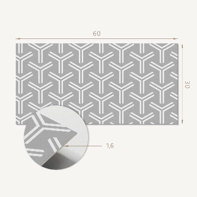 Dekorační panel na zeď Geometrický vzor šipky