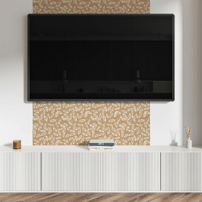 Dekorační panel na zeď Listy na texturovaném pozadí