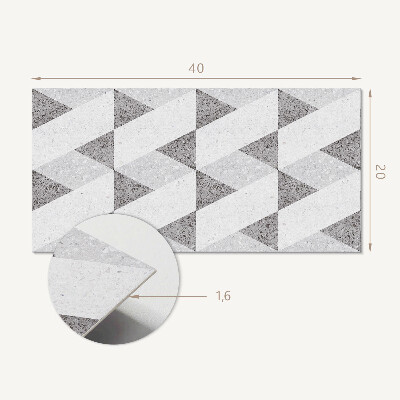 Vinylový nástěnný panel Geometrie v kontrastech