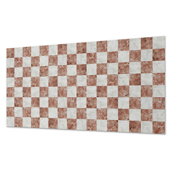 Dekorační panel na zeď Mramorový šachovnicový vzor