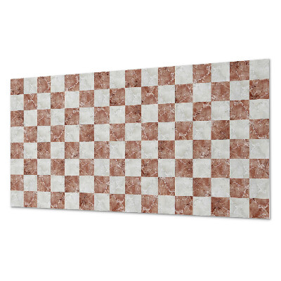 Dekorační panel na zeď Mramorový šachovnicový vzor