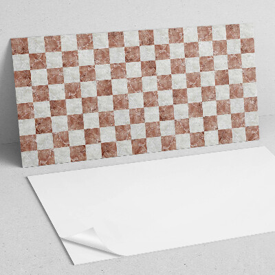 Dekorační panel na zeď Mramorový šachovnicový vzor