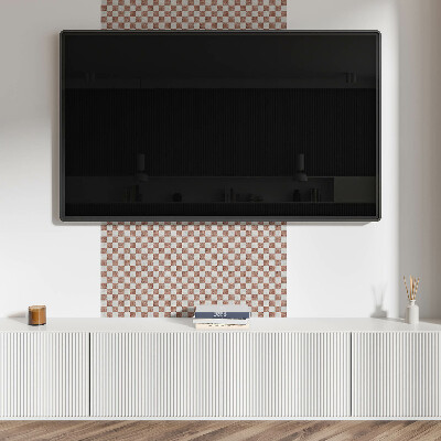 Dekorační panel na zeď Mramorový šachovnicový vzor