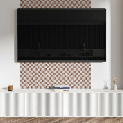 Dekorační panel na zeď Mramorový šachovnicový vzor