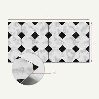 Samolepící obkladový panel Geometrické vzory dlaždic