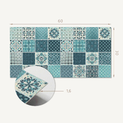 Vinylový nástěnný panel Vzory v geometrické mozaice