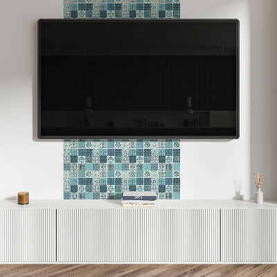 Vinylový nástěnný panel Vzory v geometrické mozaice