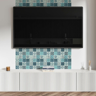 Vinylový nástěnný panel Vzory v geometrické mozaice