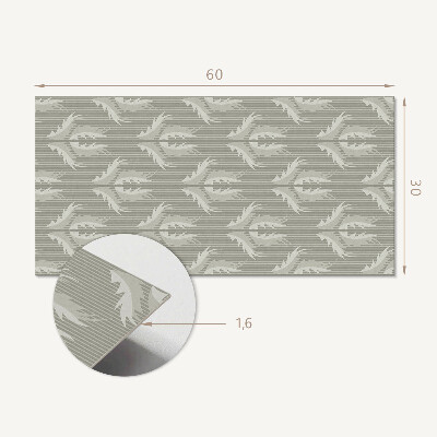 Vinylový nástěnný panel Stylový rostlinný vzor