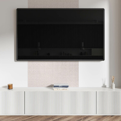 Dekorační panel na zeď Vzor s kruhy v mřížce