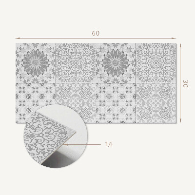 Wandverkleidung paneel Geometrické a květinové vzory
