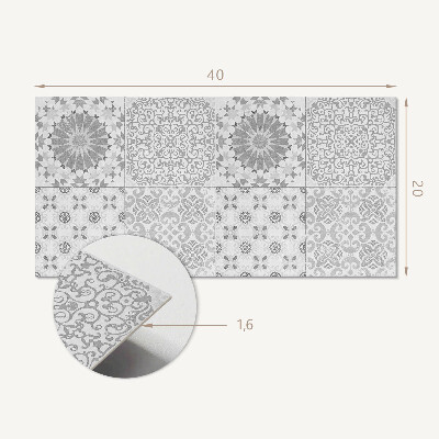 Wandverkleidung paneel Geometrické a květinové vzory