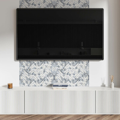 Vinylový nástěnný panel Mramorový vzor rybí kosti