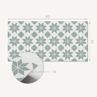 Wandverkleidung paneel Geometrické květinové vzory