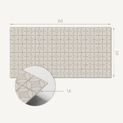 Samolepící obkladový panel Geometrický vzor s kruhy