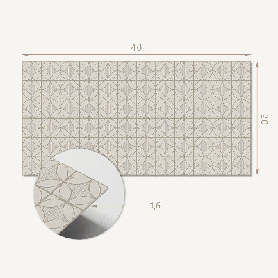 Samolepící obkladový panel Geometrický vzor s kruhy