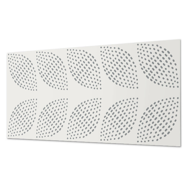 Vinylový nástěnný panel Vzor listů s tečkami
