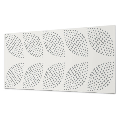 Vinylový nástěnný panel Vzor listů s tečkami