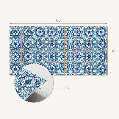 Dekorační panel na zeď Vzor dlaždic s ornamenty