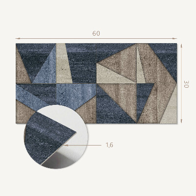Wandverkleidung paneel Abstraktní geometrický vzor