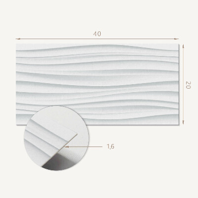 Wandverkleidung paneel Vlny v minimalistickém stylu