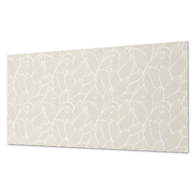 Dekorační panel na zeď Vzor listů ve vlnách