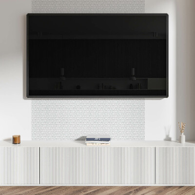 Vinylový nástěnný panel Vlny s kruhy v pozadí