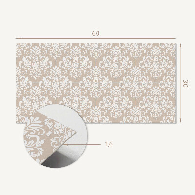 Vinylový nástěnný panel Elegantní rostlinný vzor