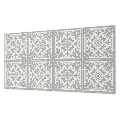 Dekorační panel na zeď Květinový vzor na dlaždicích