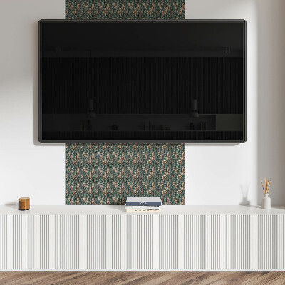 Dekorační panel na zeď 2D vzor listů