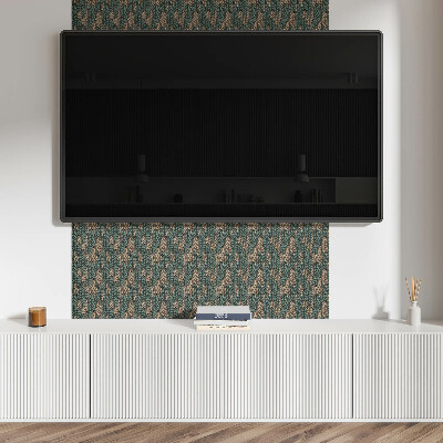 Dekorační panel na zeď 2D vzor listů