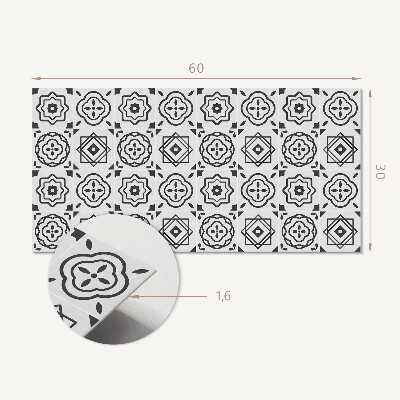 Vinylový nástěnný panel Geometrické vzory ve čtvercích