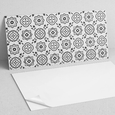 Vinylový nástěnný panel Geometrické vzory ve čtvercích