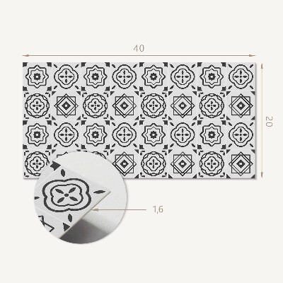 Vinylový nástěnný panel Geometrické vzory ve čtvercích