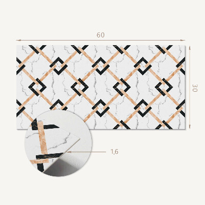 Vinylový nástěnný panel Geometrické mramorové vzory