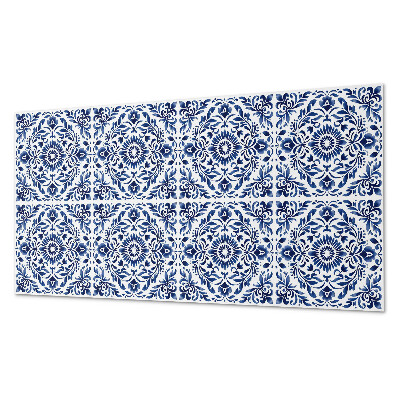 Samolepící obkladový panel Květinový vzor s ornamenty