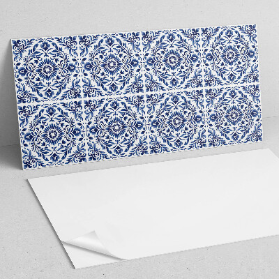 Samolepící obkladový panel Květinový vzor s ornamenty