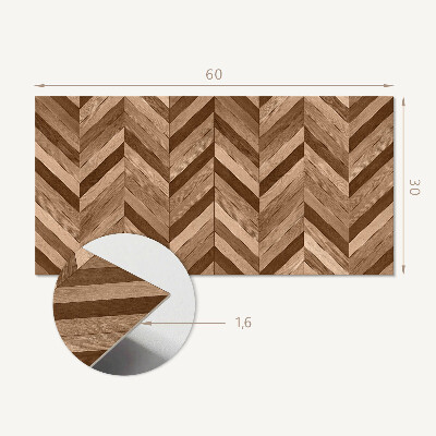Vinylový nástěnný panel Dřevěný vzor rybí kosti