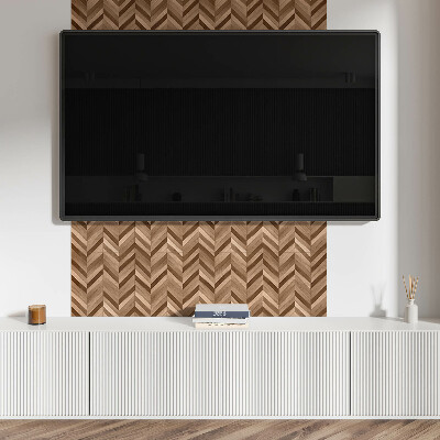 Vinylový nástěnný panel Dřevěný vzor rybí kosti