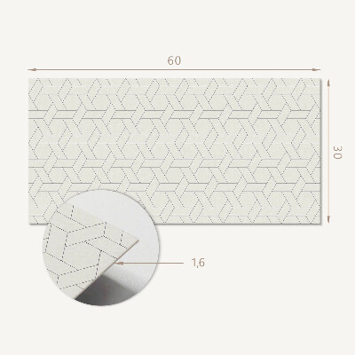 Vinylový nástěnný panel Geometrický šestiúhelníkový vzor