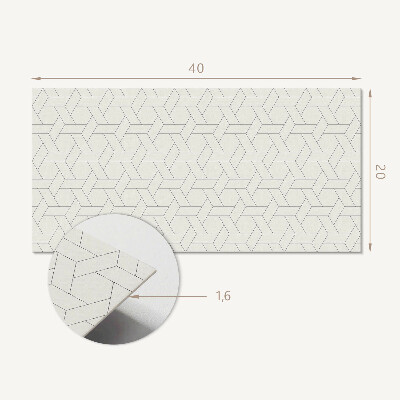 Vinylový nástěnný panel Geometrický šestiúhelníkový vzor